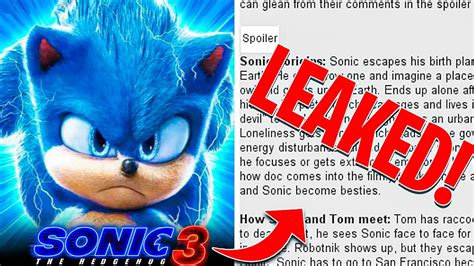 sonic 3 leaked images|New Sonic Movie 3 Set Photos LEAKED!